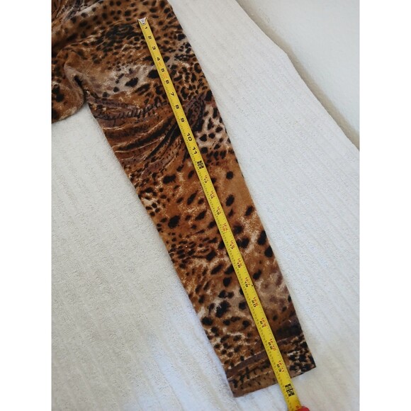 Cathy Daniels Womens Top  Sweater 100%Cashmere Large Animal Print Pullover - Picture 11 of 13